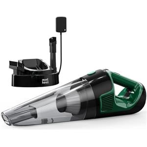 Minthouz Aspirabriciole Per Auto Senza Fili, Aspirapolvere Portatile 120 W, Ricarica Rapida, 30 Minuti Di Autonomia, Facile Da Pulire Con 2 Filtri Hepa, Con Luce Led, Adatto A Casa, Auto, Ufficio