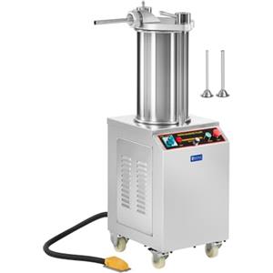 Royal Catering Insaccatrice idraulica per salsicce 18 L, cilindro in AISI 304, pressione 160 bar, capacità 400 kg/h, legatrice manuale per salsicce, insaccatrice professionale per cucina commerciale