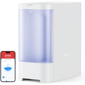 SwitchBot Umidificatore Evaporativo, Umidificatore a Bassa Umidità da 4,5 L per Camera da Letto, 24dB Silenzioso per Bambino, Controllo da APP e Vocale, Top Fill, APP Avviso