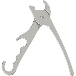 Chef Pomodoro Pinza per Teglia da Forno con Apertura di 3 cm, Pinza da Presa Cucina e Campeggio Resistente alle Alte Temperature, Impugnatura Ergonomica, in Alluminio Pressofuso