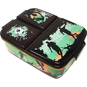 Theonoi Contenitore per il pranzo per bambini, a scelta: Frozen, PJ Masks, Spiderman, Avengers, Mickey, Paw Patrol, in plastica senza BPA, calcio