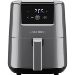 Chefman Mini Friggitrice ad Aria Chefman da 2L - Friggitrice ad Aria Digitale Risparmia spazio e Compatta con Cestino Antiaderente e Lavabile in Lavastoviglie, Pasti Rapidi e Veloci in Pochi Minuti