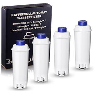 Mutital Filtro da caffè di ricambio per DeLonghi DLSC002, SER3017 e 5513292811 - Incluse Le Versioni di ECAM, Esam, Serie ETAM Cura e Protezione per le Macchine da Caffè (4 pezzi)