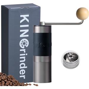 KINGrinder K0 - Macinacaffè manuale con 140 gradi regolabili per aeropress, French Press, Drip, capacità 20-25 g