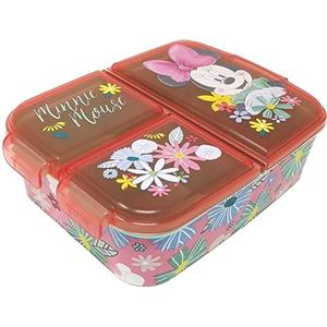 Theonoi, contenitore per il pranzo per bambini, a scelta: Frozen, PJ Masks, Spiderman, Avengers, Mickey, Paw Patrol, in plastica senza BPA, Minnie Mouse