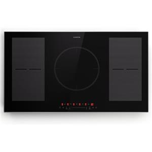 Klarstein Piano e cottura a induzione, piano vetroceramica 7000 W, 4 piastre induction con display touch e timer