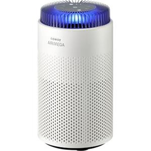 COWAY Purificatore d'Aria per Camera da Letto, Casa e Piccoli Spazi, Ideale per Allergie, Polvere, Pollini,Peli Animali e Odori,Ultra Silenzioso 18,4 dB, Alte Prestazioni CADR 120,1 m³/h (Airmega 50)