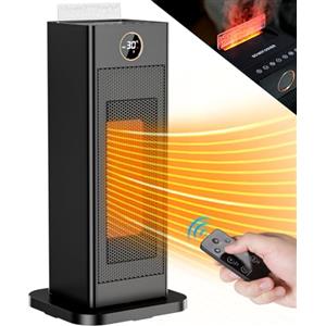 LIFERUN 2000W Termoventilatori Ceramici Compatti con Umidificatore Integrato, Timer, Telecomando, ECO, Oscillazione, Doppia Protezione Stufette Elettriche Silenzioso per Piccoli Spazi di a 10-25 mq