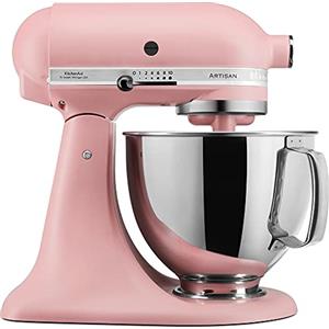 Kitchenaid Planetaria - Artisan - Robot da Cucina con testa inclinabile e 7 accessori - 4.8 L - Impastatrice - Color Dried rose