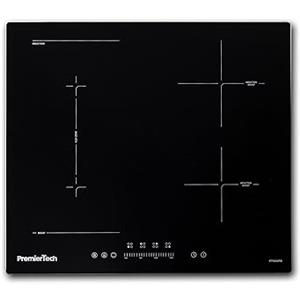 PremierTech PT604IFB Piano Cottura Induzione 4 Zone Vetro Nero Touch Control Timer Blocco Sicurezza Funzione Boost Flexi Bridge 60cm da Incasso Compatibile Pentole Adatte ad Induzione