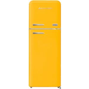 PYRAMIDEA Frigorifero Vintage Colorato Giallo Doppia Porta Ventilato 240 L Lordi (206 L Netti) MAMBO2402Y
