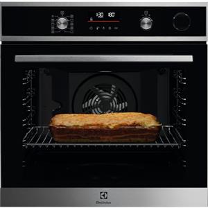Electrolux Forno a vapore EOC6H77X, Serie 600, 60 cm da Incasso, SenseCook con SteamCrisp, Funzione Aqua Cleaning, Funzione Pizza, Capacità 72 L, Display LED, Riscaldamento Rapido