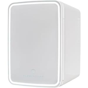 Flamingueo Frigorifero Piccolo 10L - Mini Frigo Specchio e LED, 12V/220V, Mini Frigo da Camera, Frigo da Ufficio, Raffreddamento e Riscaldamento