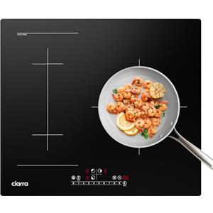 CIARRA Piano Cottura Induzione da Incasso 3 Fuochi CombiZone, Funzione Boost, Controllo Touch, Blocco Bambini, CBBIH3BF