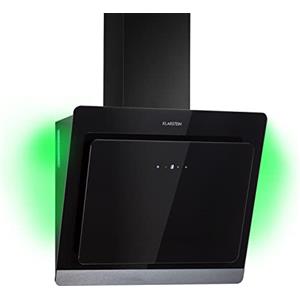 Klarstein Cappa Aspirante 60 cm, Cappa Cucina 60 cm, Flusso d'Aria 563m³/h, LED RGB, Cappa Cucina Incasso Filtrante Classe Energetica A, Cappa Aspirante Filtrante 60 cm con Filtro per Cappa in Carbone