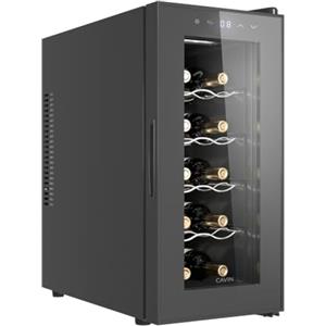 Cavin Cantinetta vino piccola Tundra Collection 10 Nero - solo 35db - termoelettrico - 10 bottiglie - design elegante - moderna ed efficiente