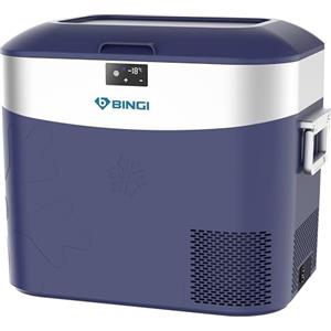 B BINGI Bingi 22L Frigorifero Portatile Elettrico,Congelatore Portatile per Auto,Mini Frigorifero da Campeggio Frigo Elettrico 12V/24V/220V compressore per RV Camion,Barca,Camper