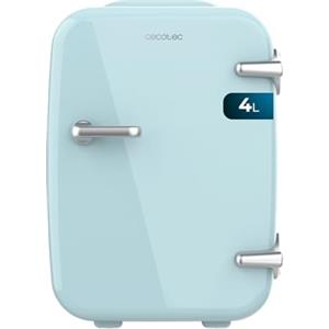 Cecotec Mini Frigorifero Bolero MiniCooling 4L Habana Light Blue, 12V-220V, Compatibile auto e roulotte, Funzione di raffreddamento e riscaldamento, Intervallo temperatura 5-65°C, Trasporto facile