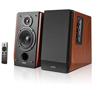 Edifier R1700BTs Altoparlanti Diffusori da Scaffale Active - Bluetooth v5.0 2.0 Altoparlante Monitor da Studio Near Field Wireless - 66w RMS con Uscita Subwoofer - Custodia in legno