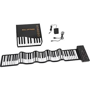 McGrey RA-88 Rollpiano - Pianoforte pieghevole arrotolabile, leggero e portatile con batteria Li-Ion. Perfetto per viaggiare, adatto a bambini e adulti. Include cavo di ricarica e pedale.