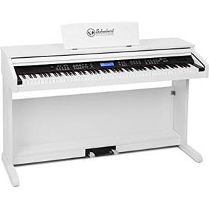 Schubert Subi 88 MK II - Tastiera, Pianoforte Digitale, E-Piano, Pianola 88 Tasti, 360 Toni, 160 Ritmi, 80 Brani Dimostrativi, MIDI IN/OUT, USB, Bianco