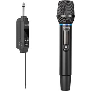 Depusheng S2 Drahtloses Mikrofon Dynamisches Handmikrofon Karaoke-Mikrofon mit wiederaufladbarem Empfänger für Hochzeitsfeiern, Kirchenclubs (DPS-S1)