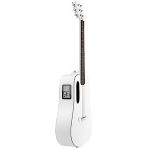 LAVA ME Play - Chitarra elettroacustica con splendida custodia Gigbag, chitarra-smart in fibra di carbonio, 36 pollici (91,5 cm), bianco vela