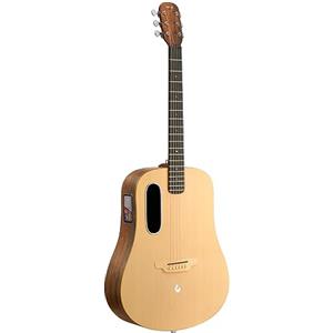 LAVA ME 4 Spruce - Chitarra elettroacustica con sistema FreeBoost 2.0, chitarra intelligente con Air Flow Bag, cavo dati, chiave a barretta, supporto WiFi 2,4 GHz / 5G Bluetooth (41 pollici)