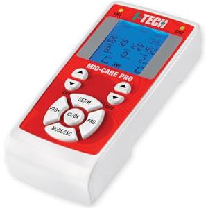 I TECH Mio-Care PRO, Elettrostimolatore 2 Canali Indipendenti, 8 Elettrodi, Display Retroilluminato, Max 100 mAh per Canale, 50 programmi: 14 medicali, 15 beauty, 21 fitness, 13 Memorie Libere