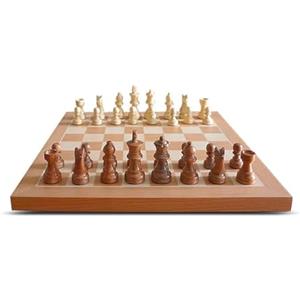 Chessnut Air+ - Set di scacchi elettronici con tavola in legno, extra queen, LED, gioco adattivo AI e app con scacchiera per computer, per bambini dagli 8 anni in su, 2 giocatori