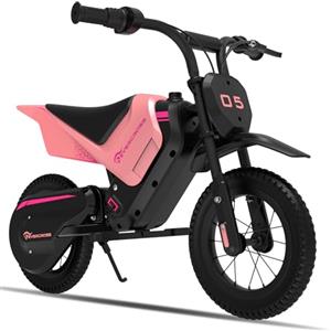 EVERCROSS EV05M Motocicletta Elettrica per Bambini, E-Moto da 150 W, Modalità Velocità 8/16 km/h e Motocicletta Elettrica a Lungo Raggio da 10 km, Moto Cross da 12'' per Bambini da 3 a 12 Anni