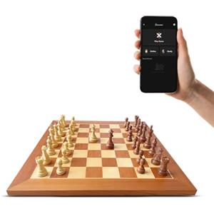 Chessnut Pro - Set di scacchiere elettroniche, gioco di lusso con tutti i pezzi di scacchi in legno, set di tavole da torneo da 55 cm con pezzi in legno