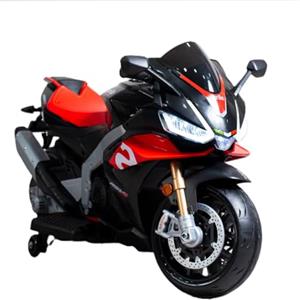 Tecnobike Shop Moto Elettrica per Bambini Piaggio Aprilia Racing RSV4 24v Luci Suoni LED Mp3 - Big -