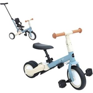 Olmitos - Triciclo evolutivo per bambini 5 in 1, bicicletta per bambini da 1 anno a 5 anni, da triciclo a bicicletta con o senza pedali, adattabile e trasformabile (Gyro, blu)