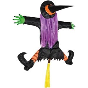 Original Cup Decorazione Strega Volante Accidentale | Decorazione di Halloween per Esterni o Interni | Si appende Facilmente a Un Albero o a Una Porta | Allestimento Divertente al 100% | OriginalCup®.