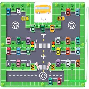 Ainiv Labirinto Magnetico Bambini, Magneti per Lavagna Magnetica in Legno, Numeri Colore Giocattoli Montessori per Bambini, Educativi Giocattoli Regalo per Ragazzi Ragazze 3 4 5 6 7 Anni (Auto)