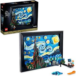 LEGO Ideas 21333 Vincent Van Gogh - La Nuit Étoilée, Reproduction de Tableau sur Toile