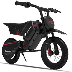 EVERCROSS EV05M Motocicletta Elettrica per Bambini, E-Moto da 150 W, Modalità Velocità 8/16 km/h e Motocicletta Elettrica a Lungo Raggio da 10 km, Moto Cross da 12'' per Bambini da 3 a 12 Anni