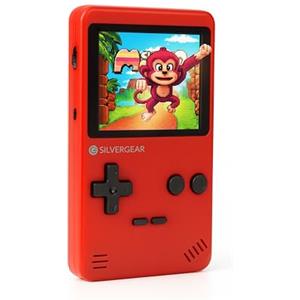 Silvergear® Console Portatile con Giochi Arcade | Mini Console di Giochi Retrò | 240 Videogiochi Classici in 6 Categorie | Super Console Retrò Game Portatile per Bambini e Adulti | 12,5x8x2,3 cm | Ros