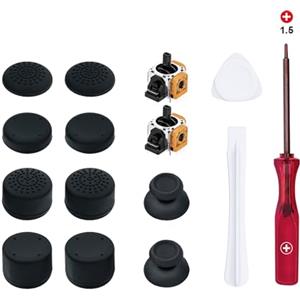 Wigearss 15 in 1 Kit di Joystick Analogico di Ricambio di Riparazione per Controller PS5