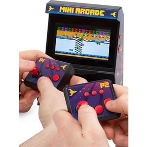 Thumbs Up- Orb-Mini Macchina con Doppio Controller-tra Cui 300x Giochi a 8 Bit, Colore Blu Scuro, Taglia Unica, 2 Player Retro Arcade Machine