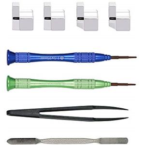 Mcbazel Set di fibbie di bloccaggio L/R in metallo di ricambio con attrezzo aperto per NS Switch Joy Con Controller - Non per Switch 2