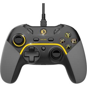 EMPIRE GAMING - Gamepad controller di gioco cablato - PC/PS3/Switch - Modalità Macro/Tubo - Doppia vibrazione - Porta audio da 3,5 mm - Ergonomico - Cavo USB da 1.8 M