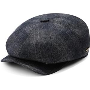 Superora Berretto da Uomo Scozzese Berretto Tweed a Spina Berretto Strillone Gatsby Newsboy a 8 Pezzi Autunno Inverno