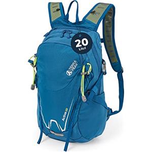 Terra Peak® Zaino da Trekking 20 litri uomo donna blu ACTIVE 20 PICCOLO - Zaino da escursionismo, viaggio sportivo e montagna da esterno ergonomico e impermeabile per Hiking e escursioni, traspirante