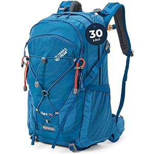 Terra Peak® Zaino da Trekking 30 litri uomo donna blu FLEX 30 MEDIO - Zaino da escursionismo, viaggio sportivo e montagna da esterno ergonomico e impermeabile - Zaino-Hiking e escursioni, traspirante