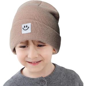 Balakaka Cappello Bambino Berretti Neonato Ragazzi Ragazze, Bambini Cappello Invernali Caldo e Antivento, Cappello Lavorato Beanie Inverno Unisex Regalo per Ragazzo Ragazza 2-8 Anni,caffè