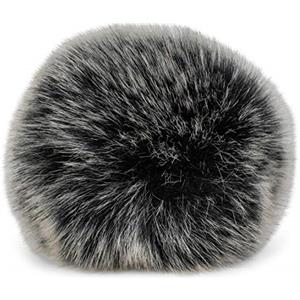 styleBREAKER Pompon in Pelliccia Sintetica per Berretti e Cuffie, Finto Pelliccia, Pompon in Finta Pelliccia Invernale 04024161, Colore:Nero-Bianco