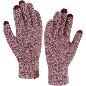 ZASFOU Donna Invernale Guanti Touch Screen Caldo Guanti Maglia Microfibra Elastica Regalo per Donna compleanno Natale Quando fa Freddo