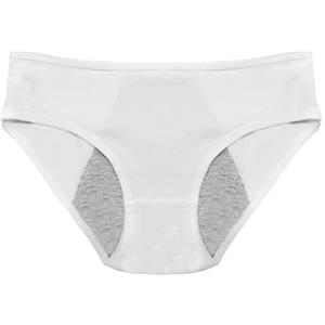 JYC CREATIVE Mutandine Mestruali in Cotone, Mutandine per le Mestruazioni e Perdite di Urina, Ecologiche Lavabili Riutilizzabili, Bianco(1u), L